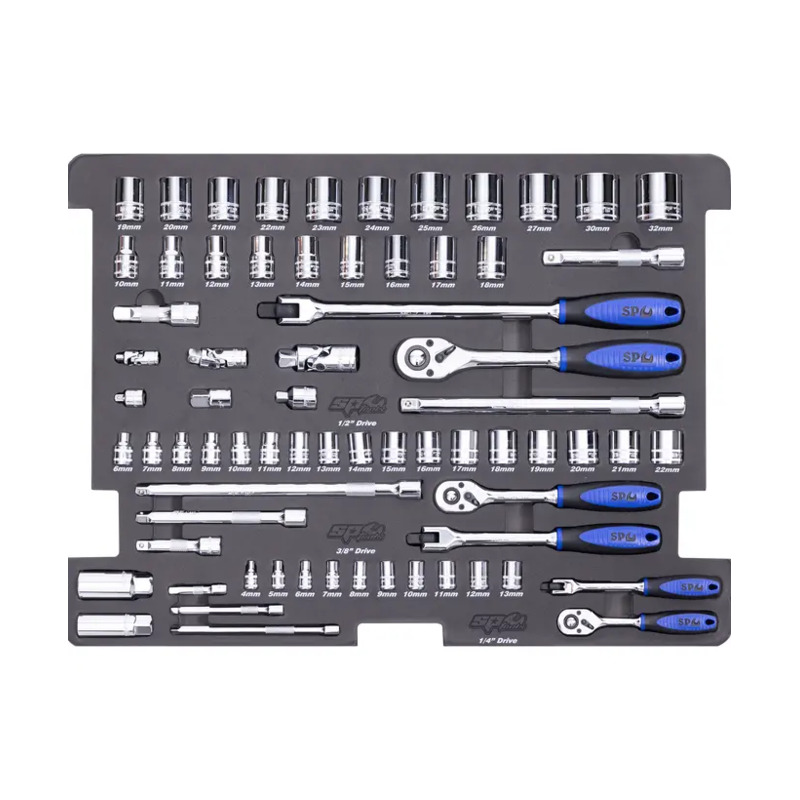 SP TOOLS EVA TOOLKIT - 70PC METRIC - SOCKET AND ACCESSORIES