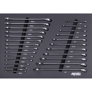 SP TOOLS EVA TOOLKIT - 25PC METRIC/SAE - QUAD DR ROE SPANNERS