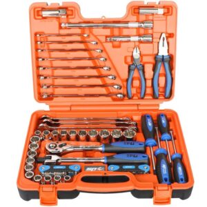 SP TOOLS TOOLKIT 60PC METRIC/SAE - 1/2"DR 12PT IN X-CASE
