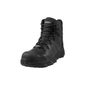 MACK Octane Safety Boot Zip Safety Zip Side Unisex Black Size 8.5