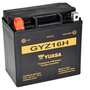 YUASA GYZ16H Heavy Duty AGM Motorcycle & Powersport Batteries
