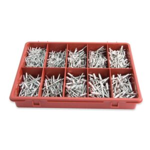 JAMEC PEM Assorted Aluminium Blind Rivets 595 Pce