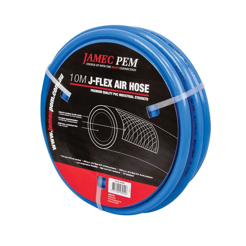 JAMEC PEM 10mm X 20M Fitted Hose W 1/4Ö Bsp Male Adaptor
