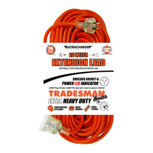 ULTRACHARGE 10A Extra Heavy Duty Extension Leads with 15A Cable - 20m