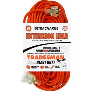 ULTRACHARGE 10A Extra Heavy Duty Extension Leads with 15A Cable - 30m