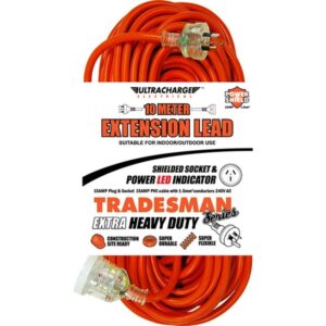 ULTRACHARGE 10A Extra Heavy Duty Extension Leads with 15A Cable - 10m