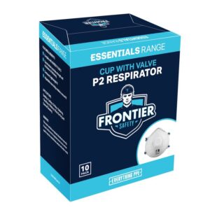 FRONTIER Disposable P2 Cup Respirator with Valve - Box of 10