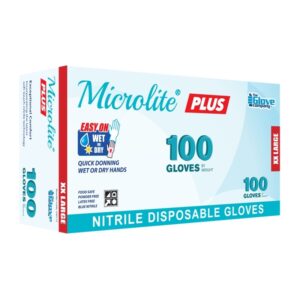 TGC Microlite® Plus Nitrile Disposable Gloves - Xx-Large