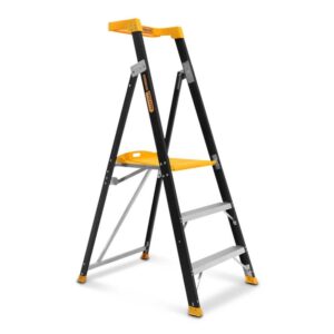 GORILLA 150kg Pro-Lite 3 Step Fibreglass Platform Ladder