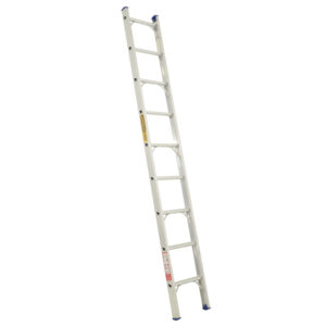 GORILLA Single builders ladder 2.7m (9ft) Aluminium 140kg Industrial