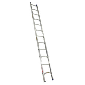 GORILLA Single builders ladder 3.7m (12ft) Aluminium 140kg Industrial
