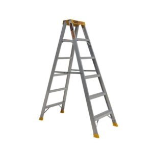 GORILLA Double sided A-frame ladder 6 Step (1.74m) Pro-Lite Aluminium 150kg Industrial