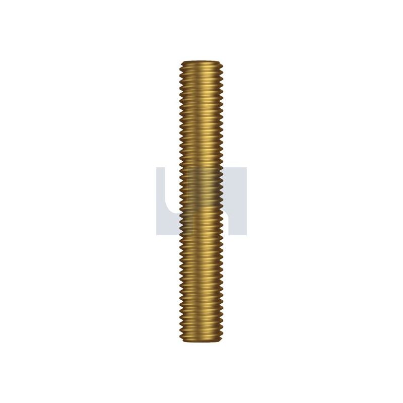 HOBSON Threaded Rod Brass A/T: 1 Bsw X 3 Ft.