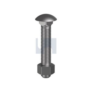 HOBSON Cup Head Bolt & Nut Hdg 4.6 M20 X  65