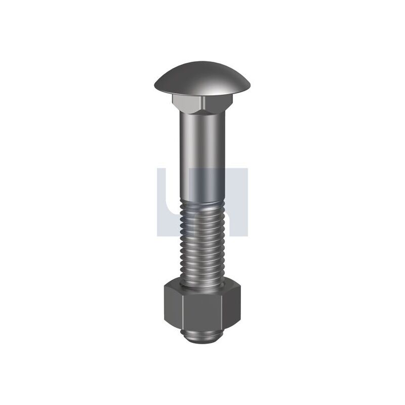 HOBSON Cup Head Bolt & Nut Hdg 4.6 M20 X 75