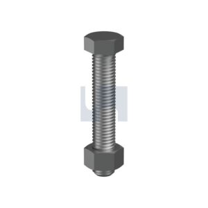 HOBSON Hex Bolt & Nut Z/P 8.8 M6 X 25