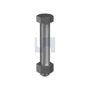 HOBSON Hex Bolt & Nut G8 Blk  1/2Unf X 1-1/2