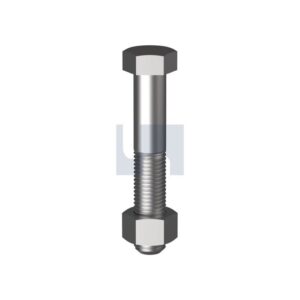 HOBSON Hex Bolt & Nut G8 Blk  5/8Unf X 2-1/2
