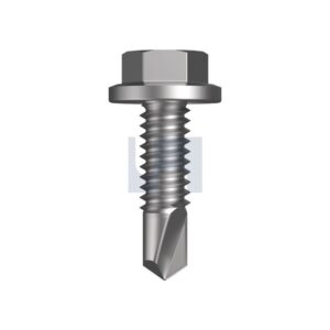 HOBSON DRiLLX Self Drilling Screw 14Gx22mm Hex Flanged Class 4 Metal Galvanised