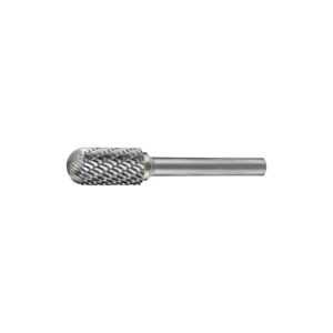 HOLEMAKER Carbide Burr Cylindrical Radius End 5/8" X 1" Head 1/4" Shank Dc