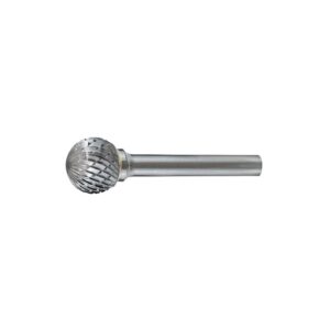 HOLEMAKER Carbide Burr, Ball Shape, 3/8" DiaMeter, 1/4" Shank Dc