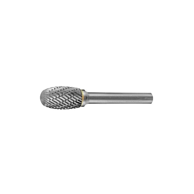 HOLEMAKER Carbide Burr, Oval Shape, 1/2" X 7/8" Head, 1/4" Shank Dc