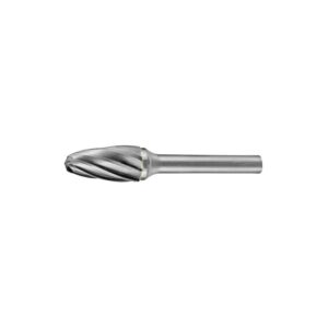 HOLEMAKER Carbide Burr, Tree Shape Radius End, 3/8" X 3/4" Head, 1/4" Shank Ac