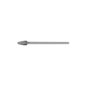 HOLEMAKER Carbide Burr, Tree Shape Radius End, 3/8" X 3/4" Head, 1/4" X 6" Shank, Dc