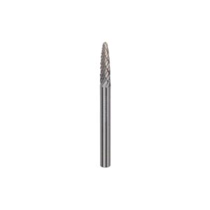 HOLEMAKER Carbide Burr, Tree Shape Radius End, 1/8" X 1/2" Head, 1/8" Shank Dc