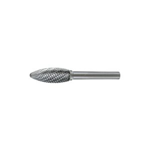 HOLEMAKER Carbide Burr, FlaMe Shape, 5/16" X 3/4" Head, 1/4" Shank Dc