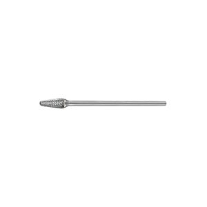HOLEMAKER Carbide Burr, Tapered Radius End, 1/2" X 1-1/8" Head, 1/4"  X 6" Shank, Dc