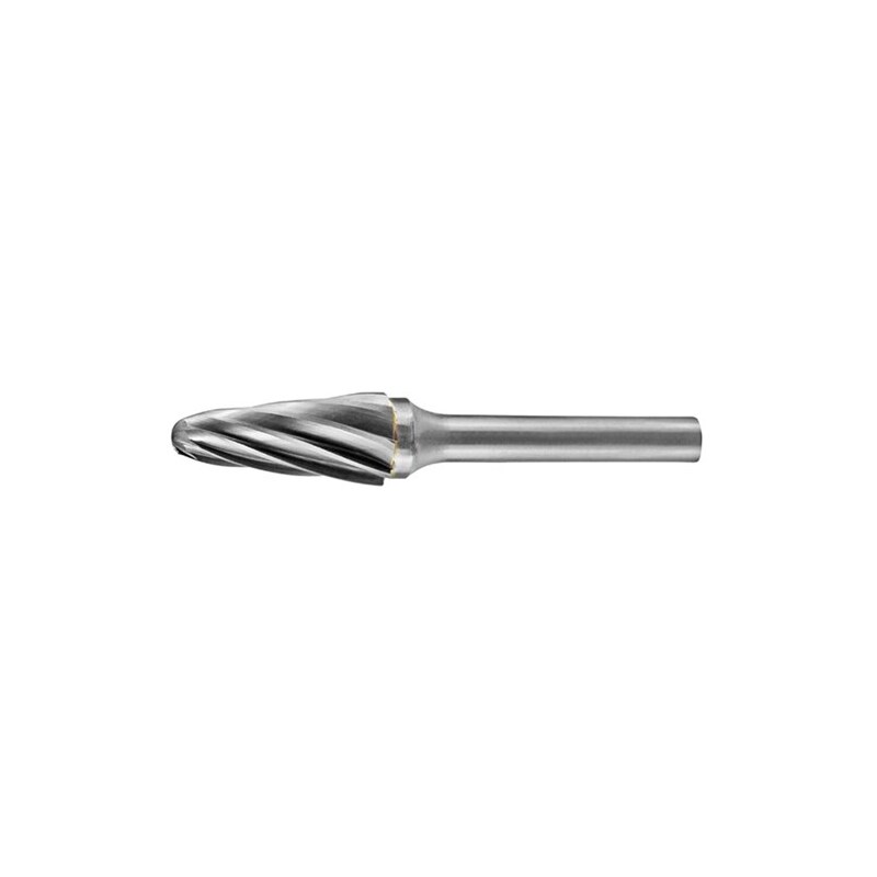HOLEMAKER Carbide Burr, Tapered Radius End, 5/8" X 1-5/16" Head, 1/4" Shank Ac