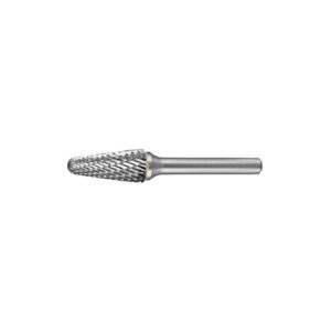HOLEMAKER Carbide Burr, Tapered Radius End, 3/4" X 1-1/2" Head, 1/4" Shank Dc