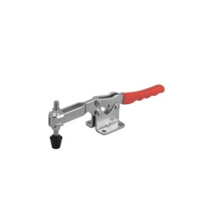 TOGGLE ClaMp, Horizontal, Flanged Base, Flat Handle, 340Kg Cap, 107MM Reach