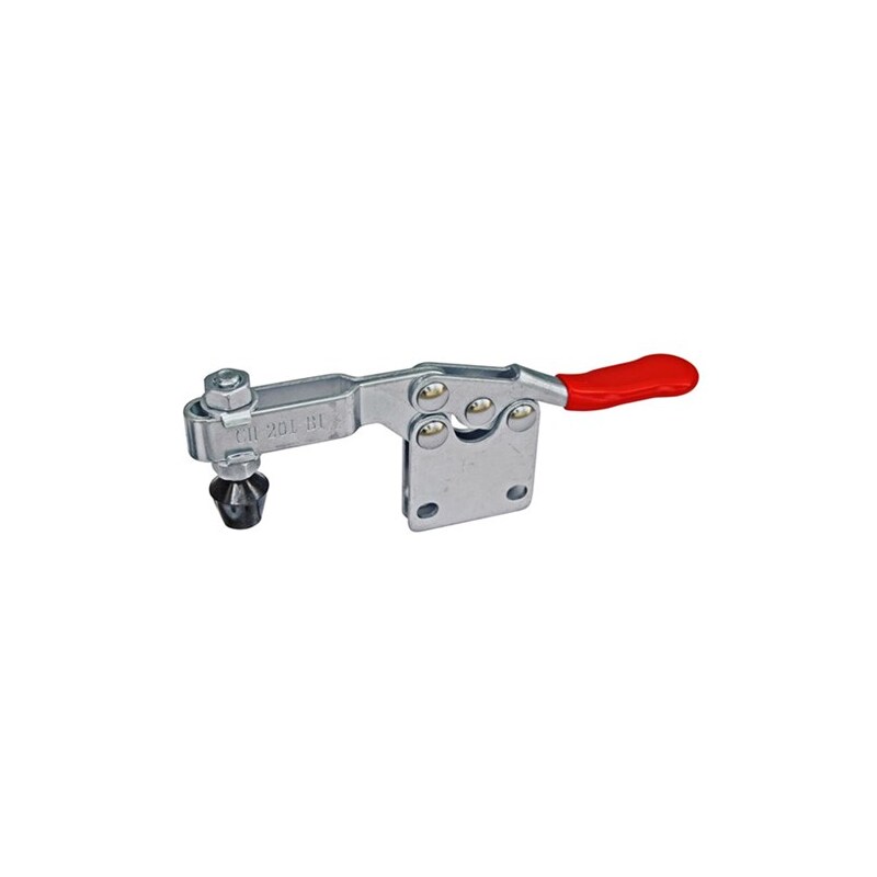 TOGGLE ClaMp, Horizontal, Straight Base, Flat Handle, 227Kg Cap, 70MM Reach