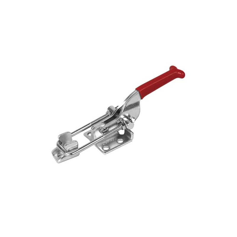 TOGGLE ClaMp, Stainless Steel, Latch, Flanged Base, 318Kg Cap, 87MM Reach