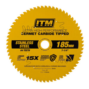 ITM TCT Cermet Stainless Steel Circular Saw Blade 64 Teeth
