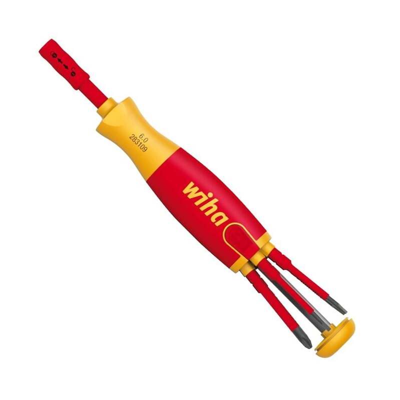 WIHA 6 Bits Screwdriver Bit with Magazine LiftUp