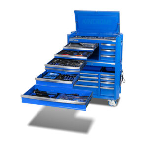 KINCROME CONTOUR® Workshop Tool Kit 475 Piece 17 Drawer 42" Blue