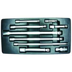 KC TOOLS Extension, Wobble Bar Set, 9 Pc 1/4", 3/8" & 1/2"