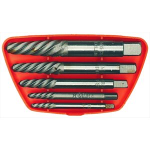 KC TOOLS Screw Extractor Set Spiral Flute No 1 - No 5 5 Pc