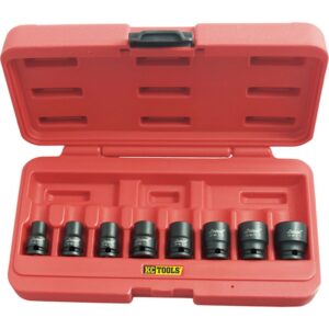 KC TOOLS Socket Set, Impact Af 8 Pc 3/8" Dr