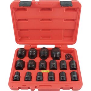 KC TOOLS Socket Set, Impact, Metric 16 Pc 1/2" Dr