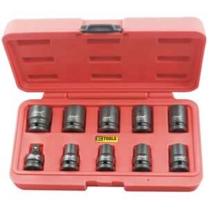 KC TOOLS Socket Set, Impact Af 10 Pc 1/2" Dr