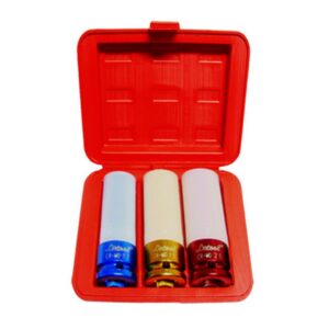 KC TOOLS Socket Set, Impact, Thin Wall Metric Deep 3 Pc 1/2" Dr