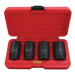 KC TOOLS Socket Set, Impact Metric Deep 4 Pc 1/2" Dr