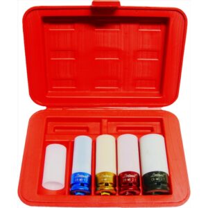 KC TOOLS Socket Set, Impact, Thin Wall Metric Deep 4 Pc 1/2" Dr