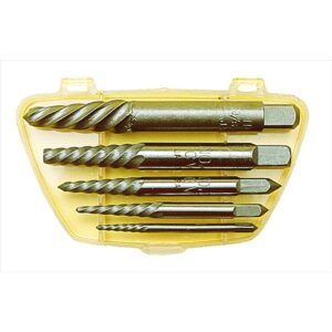 KC TOOLS Screw Extractor Set, Spiral Flute No 1 - No 5