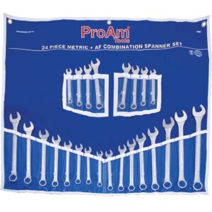 KC TOOLS Spanner Set, Combination, 1/4" - 15/16" & 6mm - 21mm - Carbo
