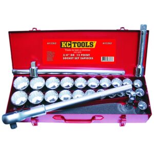KC TOOLS Socket Set, Af & Metric 26 Pc 3/4" Dr